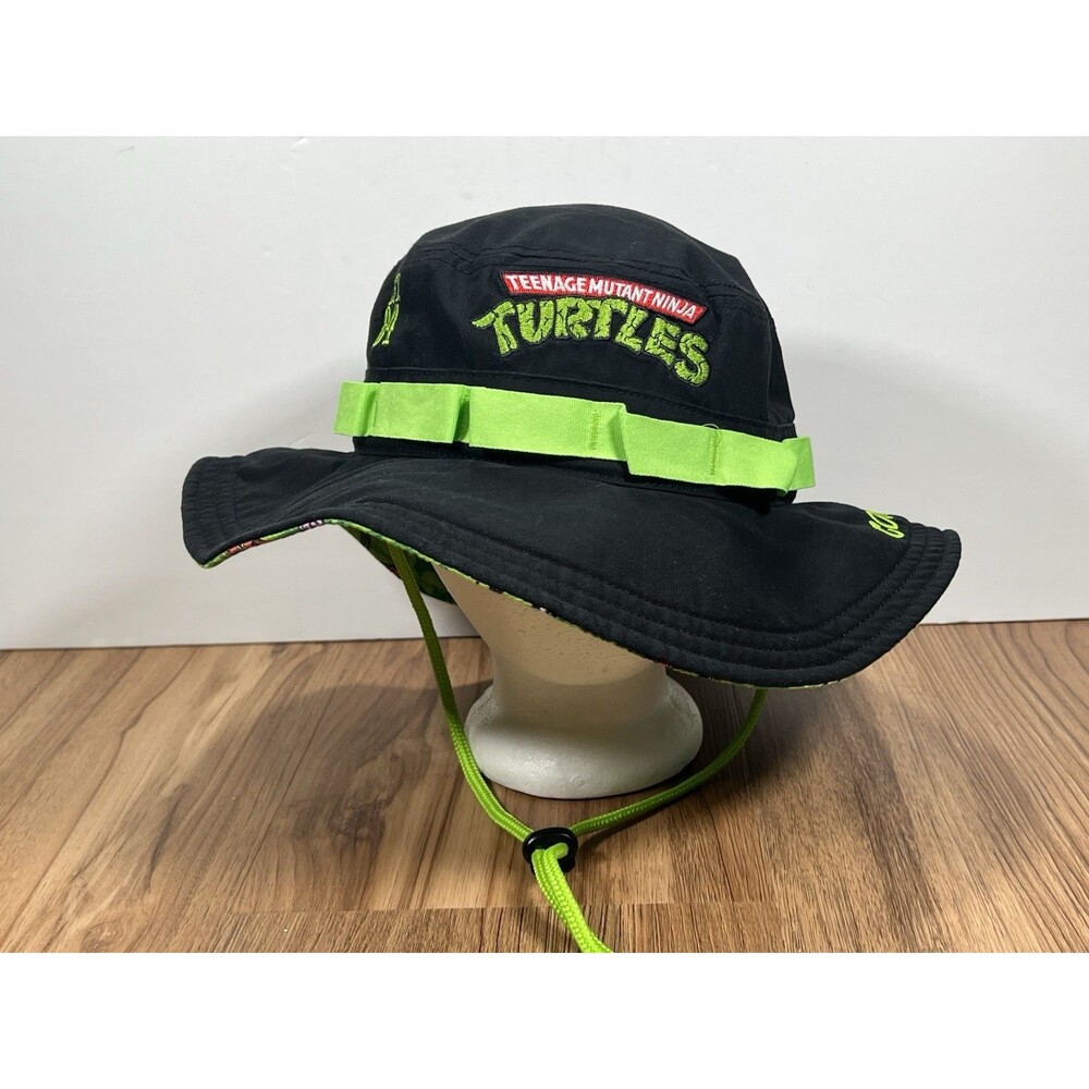 TMNT Teenage Mutant Ninja Turtles Bucket Hat Cowabunga Black Unisex Cap New